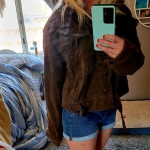 Free People cropped military jacket